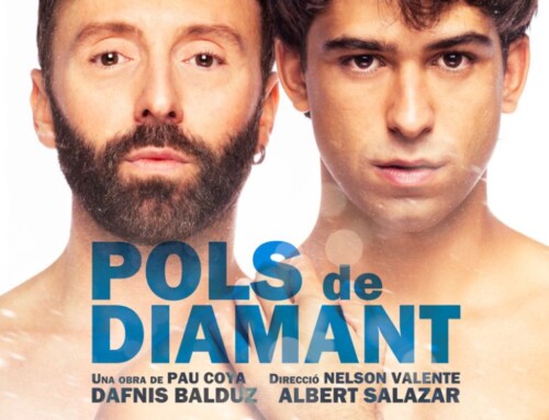 Albert Salazar, Dafnis Balduz and Elna Roca, alumni of Eòlia, in "Pols de diamant" in the Sala Versus Glòries