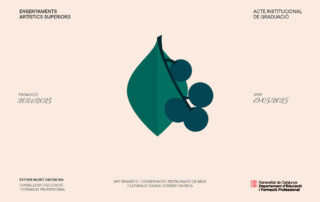 Acte de graduació dels Ensenyaments Artístics Superiors